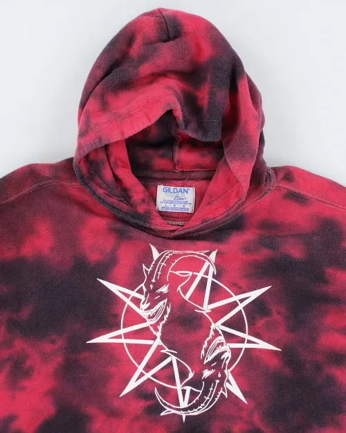 Vintage 2000's Slipknot Tie-Dye Hoodie - L sold by Rokit product image thumbnail 3
