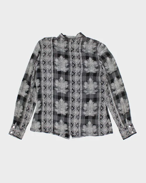 Y2k 00s Como Pattern Sheer Shirt - M sold by Rokit product image thumbnail 2