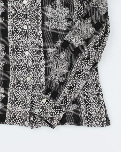 Y2k 00s Como Pattern Sheer Shirt - M sold by Rokit product image thumbnail 4