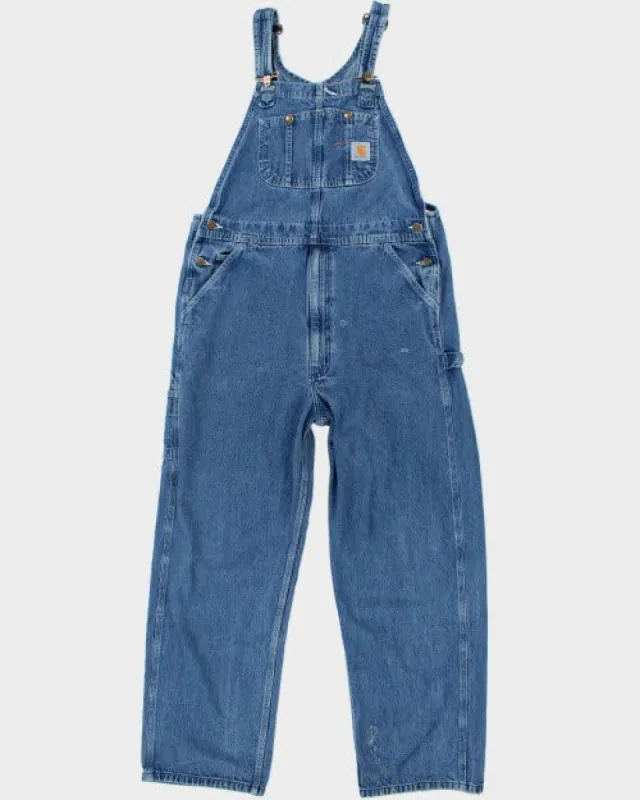 Vintage 90's Carhartt Denim Heavyweight Workwear Dungarees - W32 L31 sold by Rokit