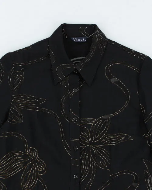 Vintage 90s Vicci Floral Shirt - M sold by Rokit product image thumbnail 3