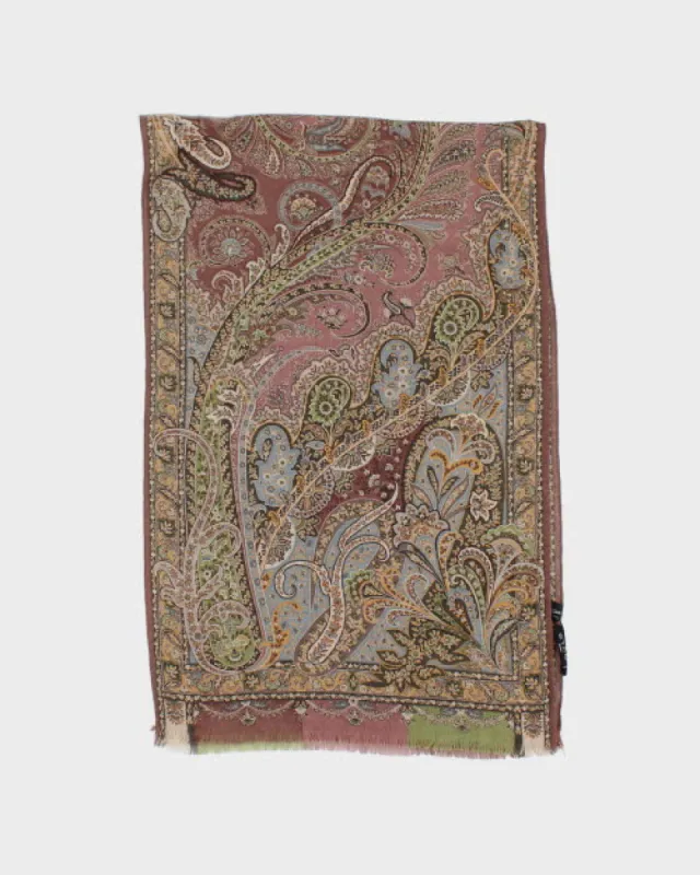 Etro Silk & Cashmere Scarf sold by Rokit
