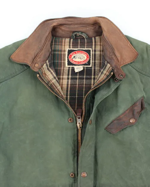 Vintage 90's Waxed Collared Hunting Jacket - M sold by Rokit product image thumbnail 3