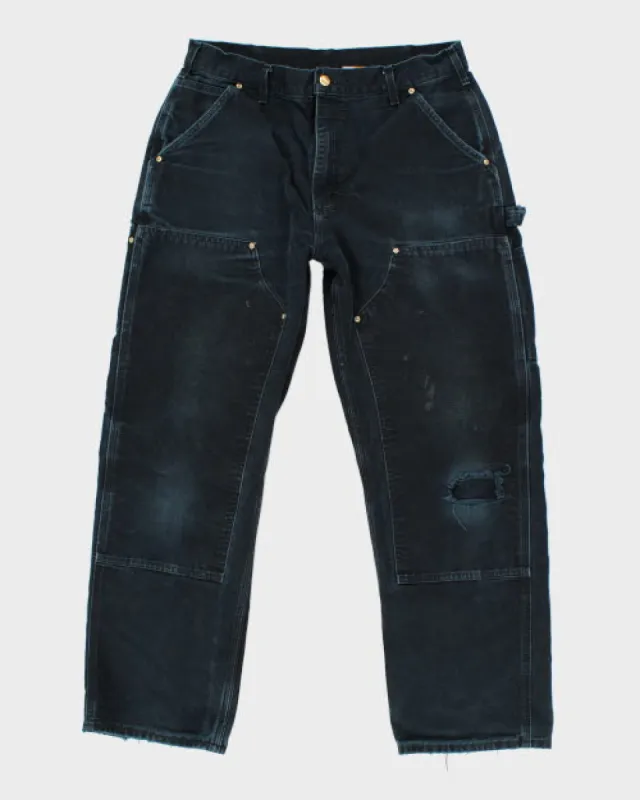 Vintage Distressed Carhartt Double Knee Carpenter Trousers - W30 L28 sold by Rokit