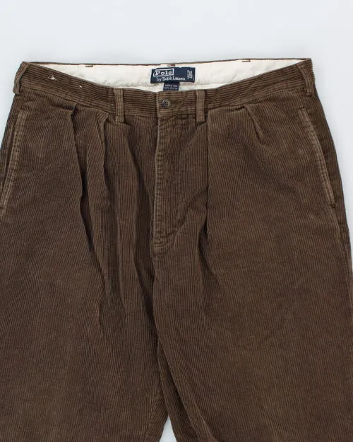 Ralph Lauren Brown Cord Trousers - W38 L31 sold by Rokit product image thumbnail 3