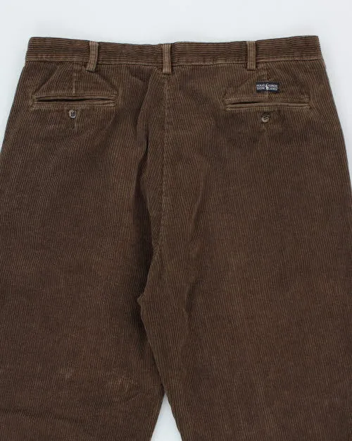 Ralph Lauren Brown Cord Trousers - W38 L31 sold by Rokit product image thumbnail 4