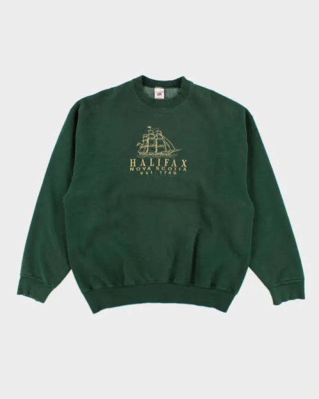 Vintage 90's Embroidered Nova Scotia Sweatshirt - XL sold by Rokit