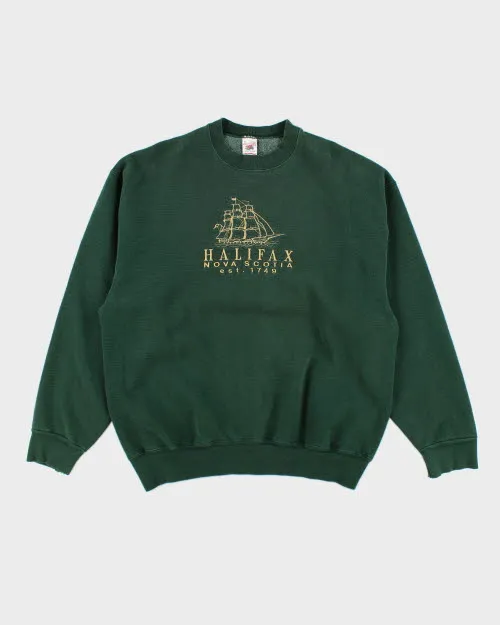 Vintage 90's Embroidered Nova Scotia Sweatshirt - XL sold by Rokit