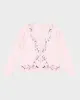 Y2k 00s Precis Pink embroidered Cardigan - M sold by Rokit