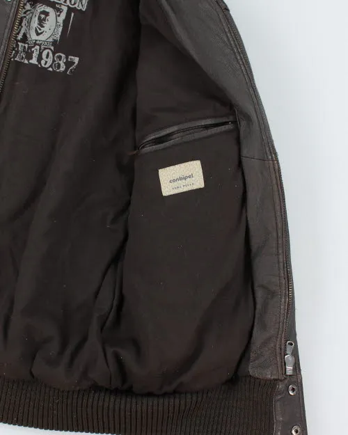 Vintage 2000's Leather Bomber Jacket - M sold by Rokit product image thumbnail 5