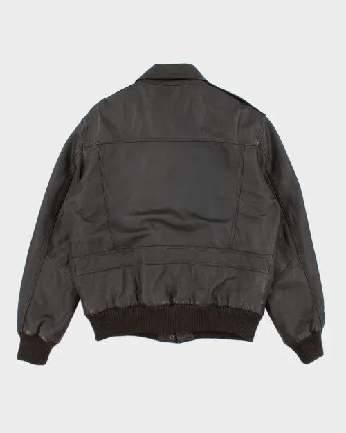 Vintage 2000's Leather Bomber Jacket - M sold by Rokit product image thumbnail 2