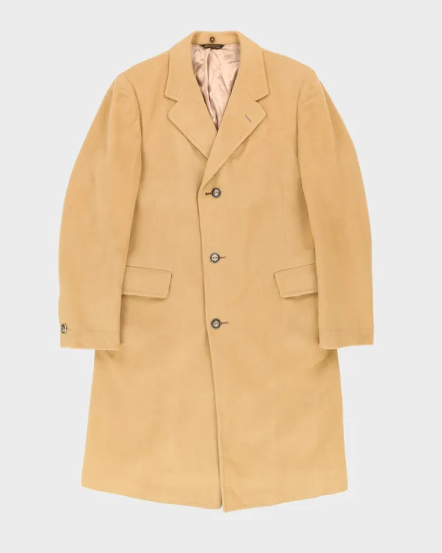 Beige Mongolian Cashmere Overcoat - S sold by Rokit