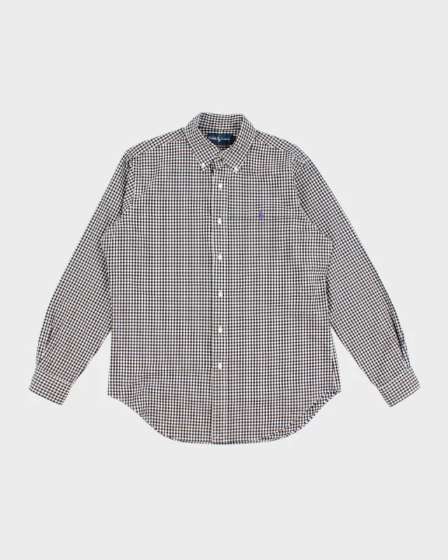 Vintage 90s Ralph Lauren Black & White Gingham Shirt - M/L made by Ralph Lauren