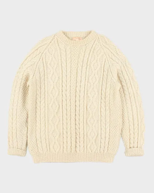 Vintage 70s Hordon Wool Aran Jumper - L sold by Rokit