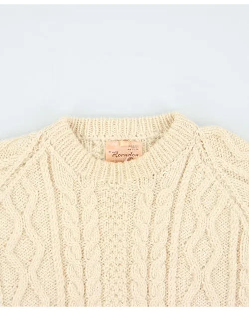 Vintage 70s Hordon Wool Aran Jumper - L sold by Rokit product image thumbnail 3