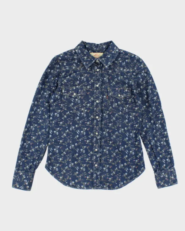 Levi's Denim Western Shirt - S sold by Rokit