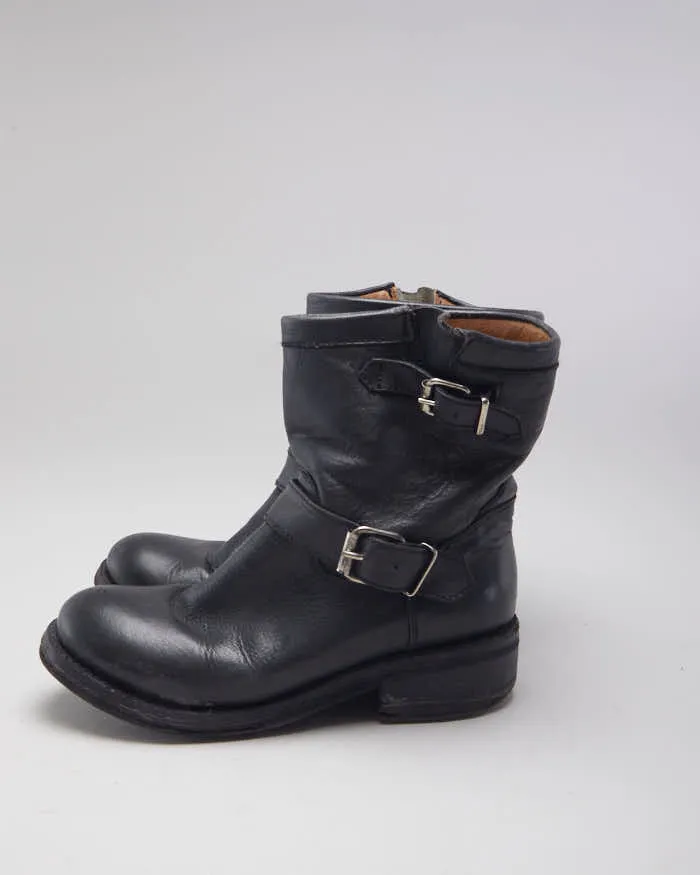 Vintage 90's Buckle Biker Ankle Boot - UK 6 sold by Rokit product image thumbnail 5