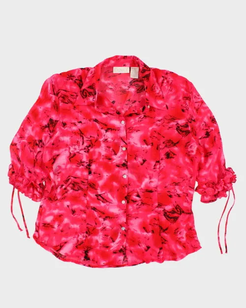 Y2k 00s Caviar Ruffle Sleeve Blouse - M sold by Rokit