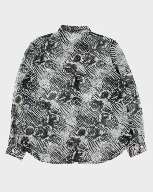 Y2k 00s Caviar Mesh Blouse - L sold by Rokit product image thumbnail 2