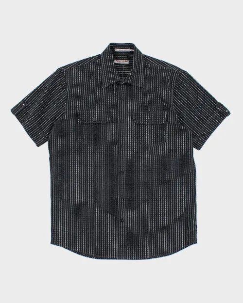 Vintage Point Zero Striped Short Sleeve Shirt - M sold by Rokit