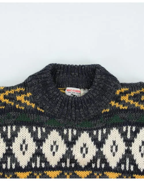 Vintage Nino Foriec Wool Blend Jumper - S sold by Rokit product image thumbnail 3