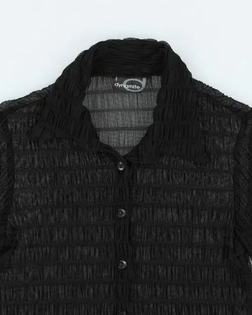 Y2k 00s Dynamite Mesh Shirt - S sold by Rokit product image thumbnail 3