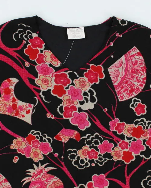 Y2k 00s Wing Shing Fashion Floral Mesh Top - M sold by Rokit product image thumbnail 3