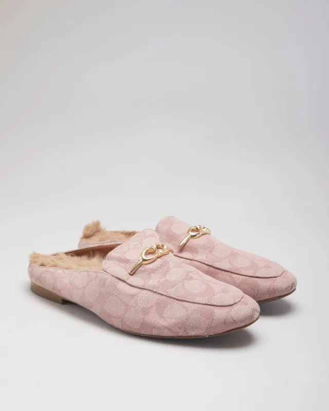 Vintage COACH Fur Line Mules - UK 5.5 sold by Rokit