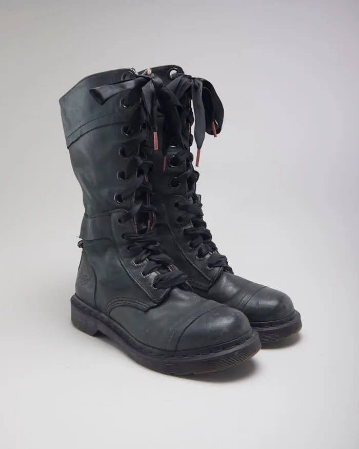 Vintage 90's Dr Martens Long Ribbon Boots - UK 6 sold by Rokit