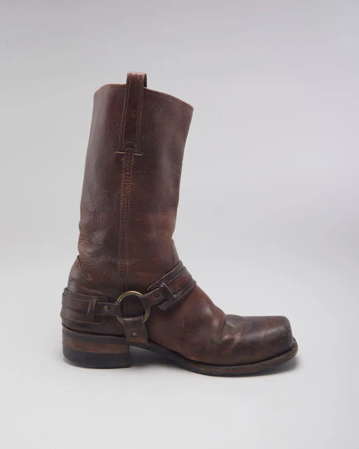 Vintage Frye Brown Biker Boots - UK9 sold by Rokit product image thumbnail 2