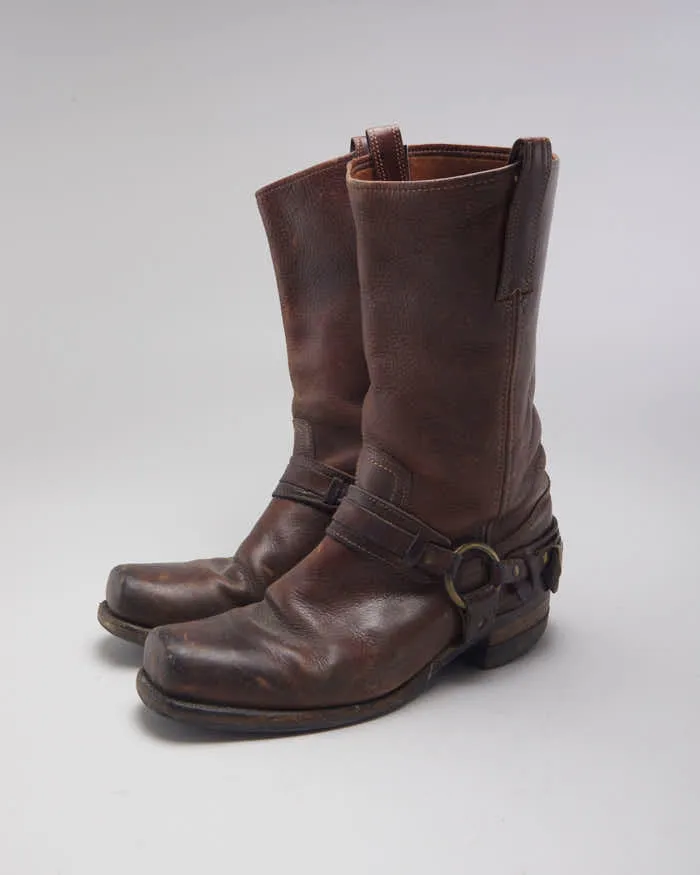 Vintage Frye Brown Biker Boots - UK9 sold by Rokit product image thumbnail 5