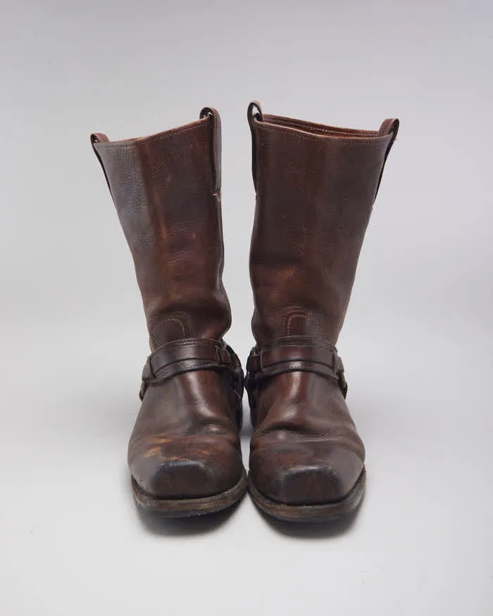 Vintage Frye Brown Biker Boots - UK9 sold by Rokit product image thumbnail 3