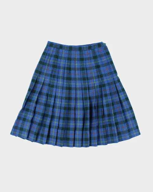 Tan F Jay Wool Plaid Skirt - XS sold by Rokit