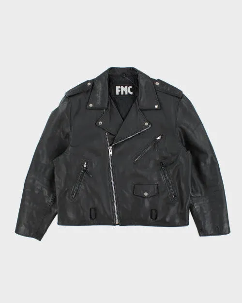 Vintage 90's FMC Heavyweight Leather Jacket - XL sold by Rokit