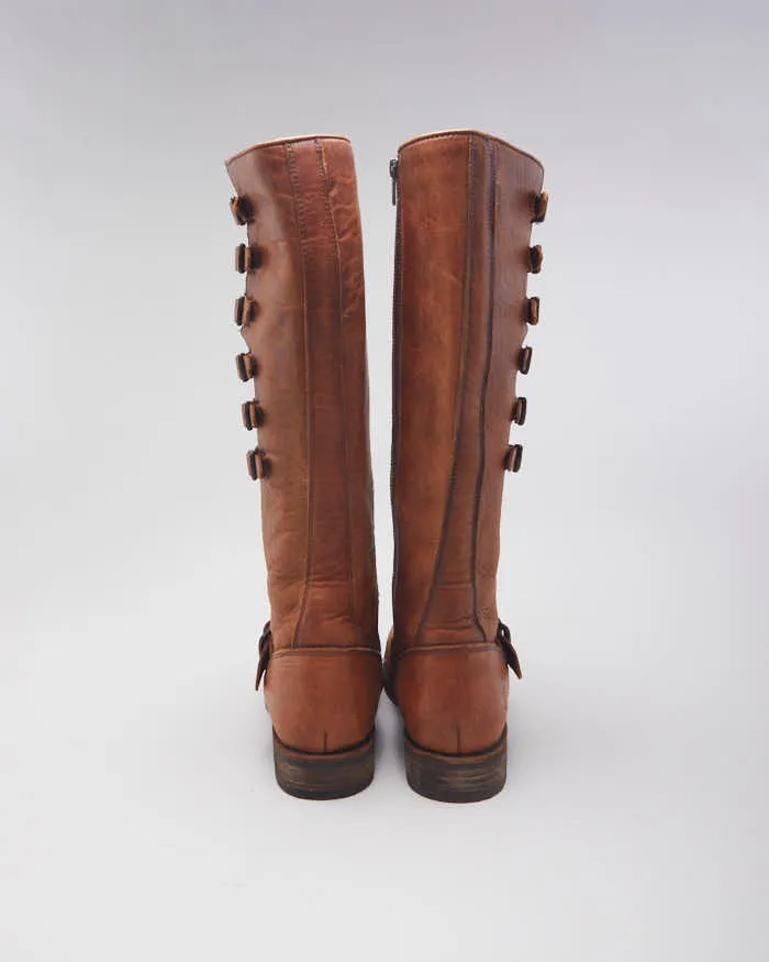 Vintage 90's Frye Multi Straps Leather Boots - UK 6.5 sold by Rokit product image thumbnail 5