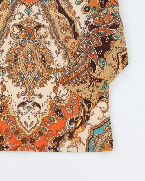 Y2k 00s Paisley Pattern Mesh Top - L sold by Rokit product image thumbnail 4
