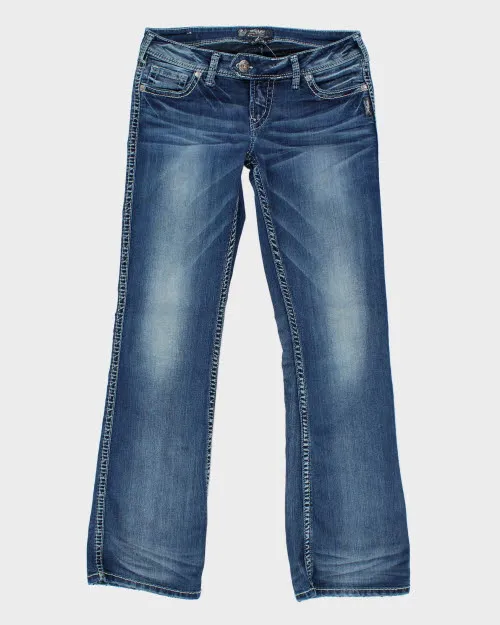 Y2k 00s Silver Jeans - W29 L31 sold by Rokit