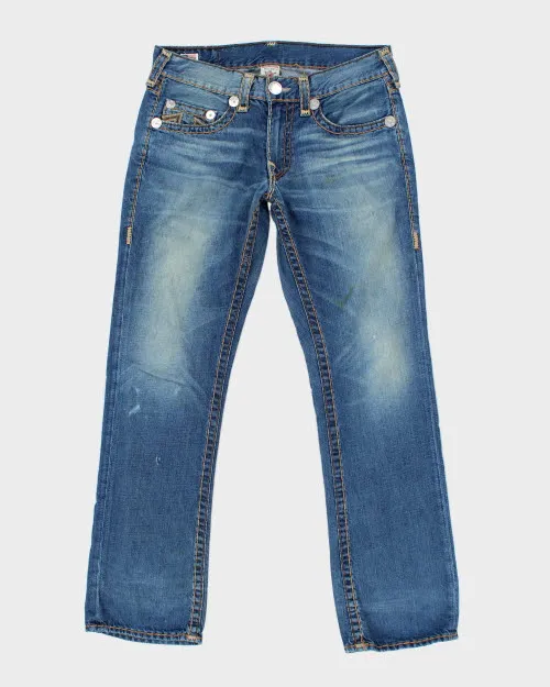 Vintage 2000's True Religion Straight Fit Dark Wash Jeans - W30 L29 sold by Rokit