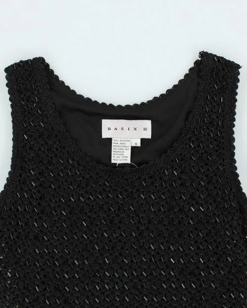 Y2k 00s Basix Sequin Crochet Cami - S sold by Rokit product image thumbnail 3