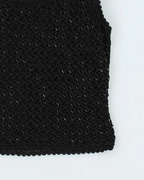 Y2k 00s Basix Sequin Crochet Cami - S sold by Rokit product image thumbnail 4