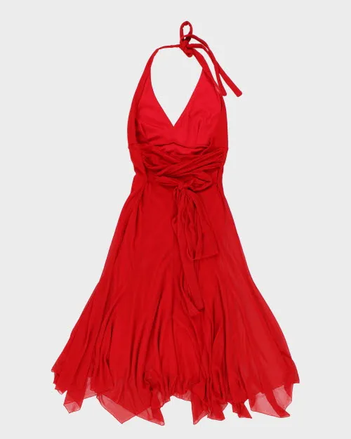 Y2k 00s Le Chateau Halter Dress - M sold by Rokit product image thumbnail 2