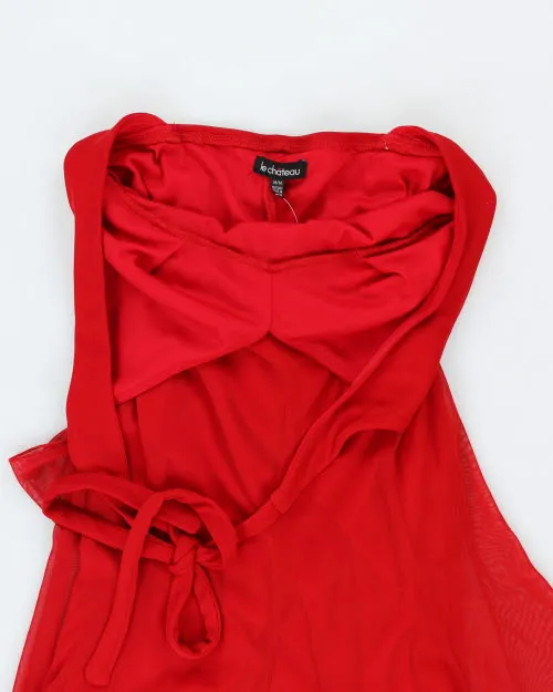 Y2k 00s Le Chateau Halter Dress - M sold by Rokit product image thumbnail 3