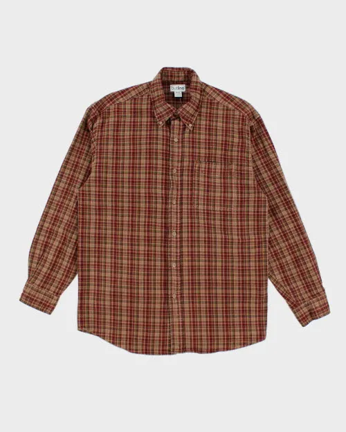 Vintage 90's Outline Oversized Flannel Shirt - M sold by Rokit