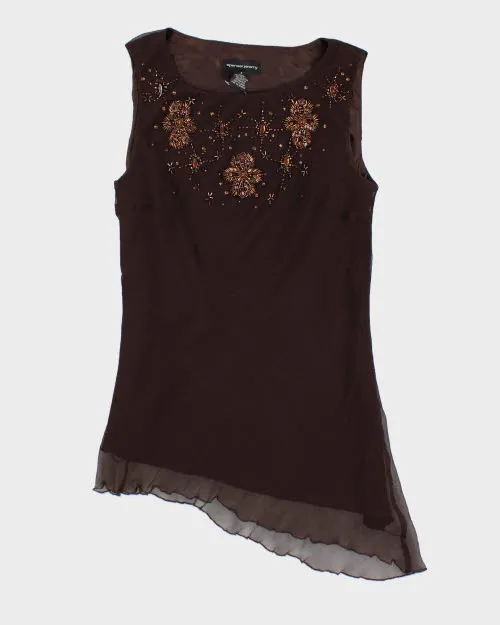 Spencer Jeremy Silk Beaded Top - S sold by Rokit