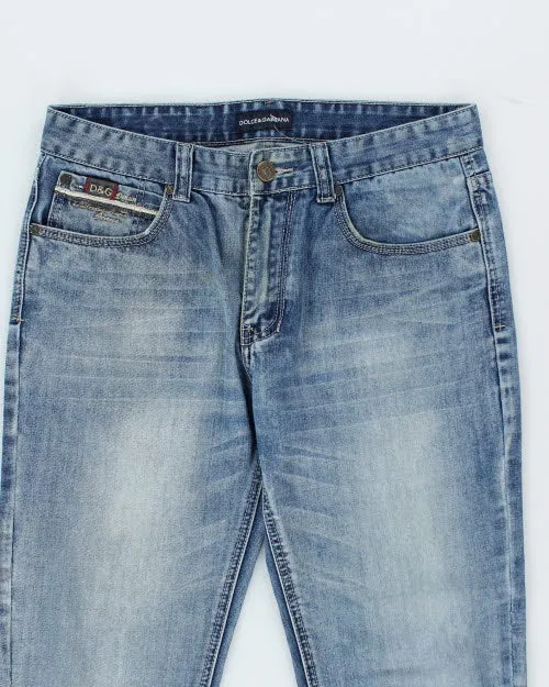 Vintage Y2K Dolce & Gabbana Light Wash Denim Jeans - W32 L31 sold by Rokit product image thumbnail 3