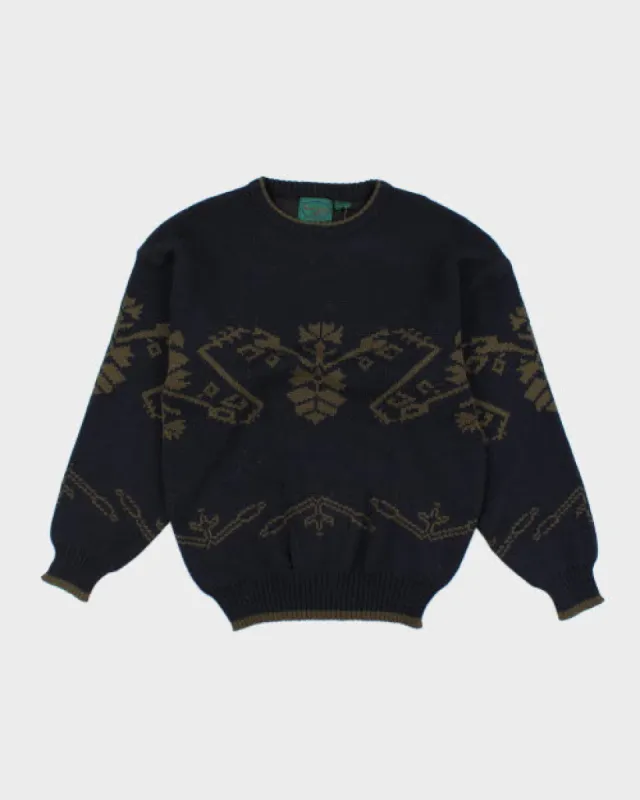 Vintage 90's Country Side Patterned Knit Jumper - M sold by Rokit