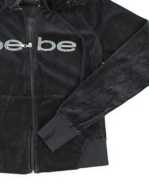 Y2k 00s Bebe Velour Hoodie - M sold by Rokit product image thumbnail 4