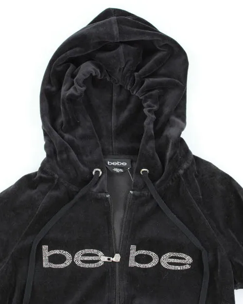 Y2k 00s Bebe Velour Hoodie - M sold by Rokit product image thumbnail 3