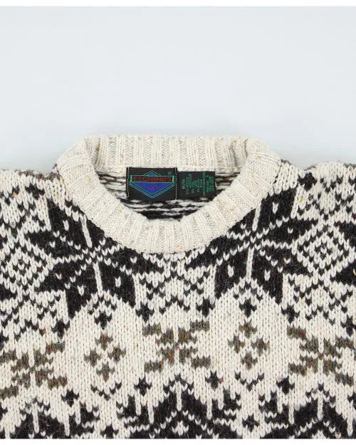 Vintage Etching Wool Jumper - M sold by Rokit product image thumbnail 3