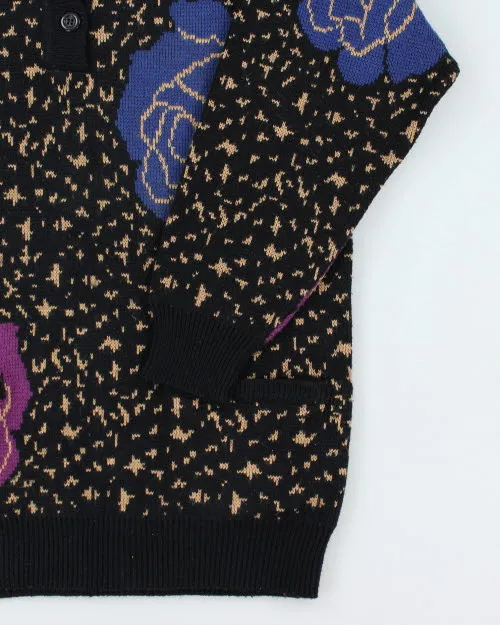 Vintage POP Quarter Button Knit Jumper - M sold by Rokit product image thumbnail 4